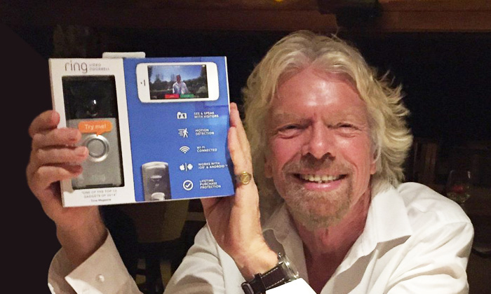 Ring Closes on Series B Financing, Richard Branson Leads Round