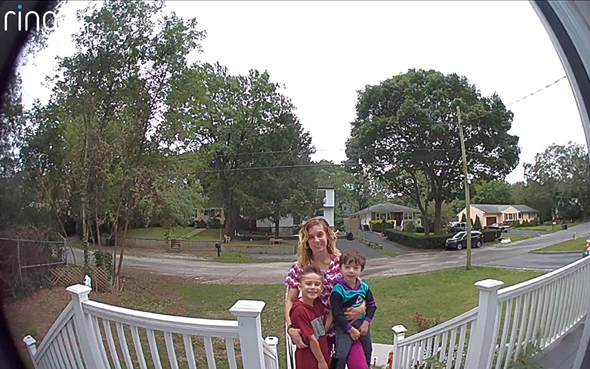 Parents Take First-Day-of-School Pictures Through Their Ring Video Doorbells