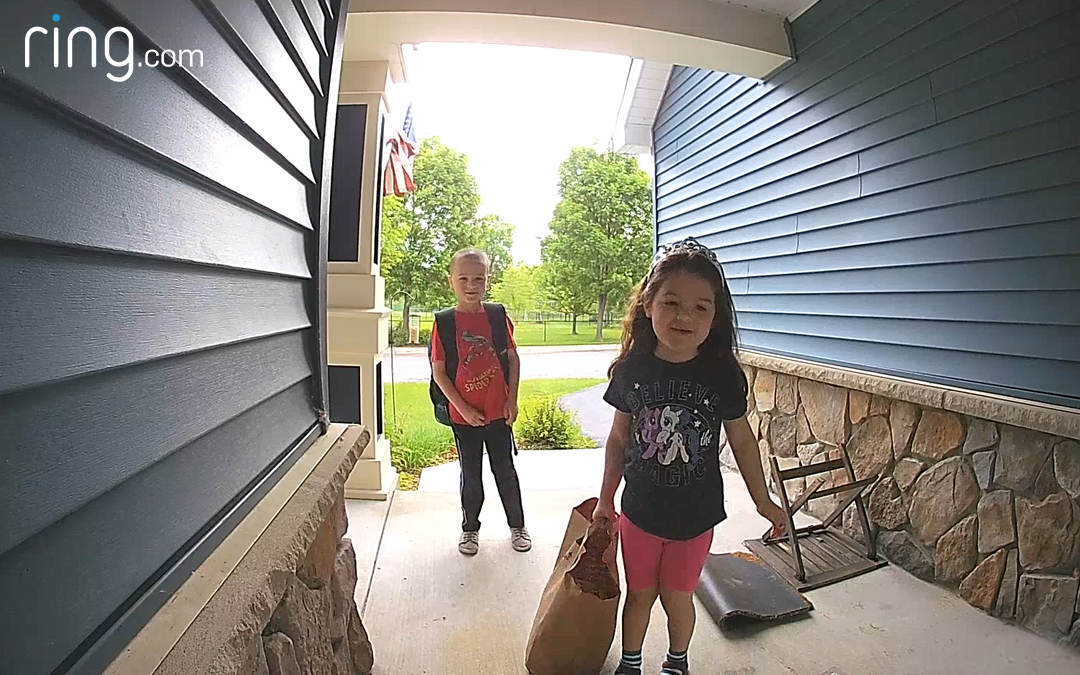 Kids Send Heartwarming Video Messages to Military Dad Via Their Ring Video Doorbell When He Is Deployed in the Middle East